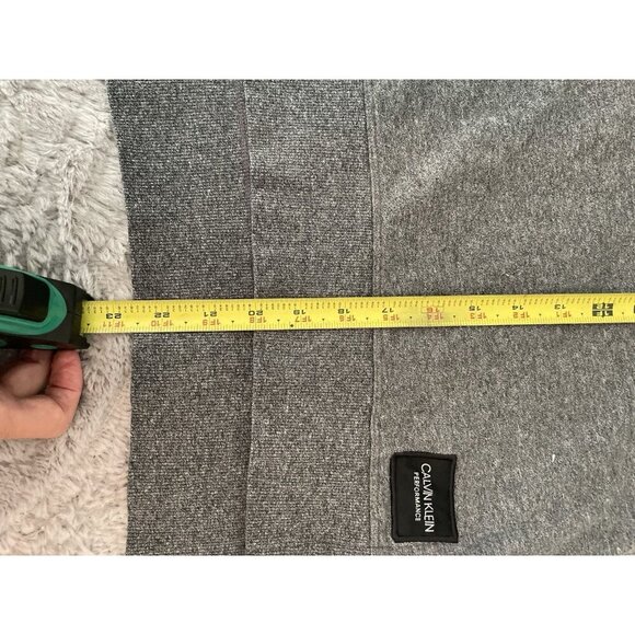 Calvin Klein Performance Gray Pullover Hoodie Sz S Fleece Lined Cozy Athleisure - Picture 5 of 7